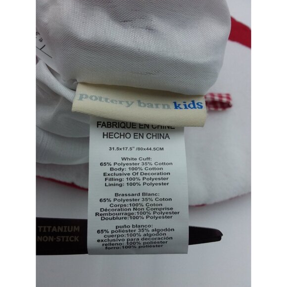 Pottery Barn Kids Stoye Jumbo Stocking Santa Gifts Holiday Quilted 31.5 Inches - Picture 8 of 11